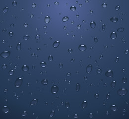 transparent water drops