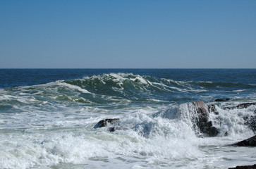 Surf at Bass Rocks