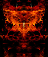 Abstract structure of fire.