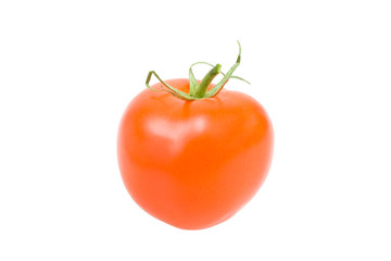 Tomato on white background