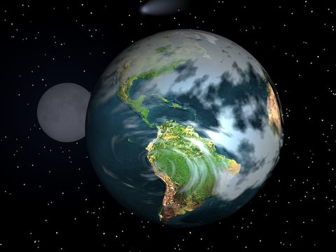 Earth, Moom & Stars