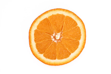 Fototapeta na wymiar Orange on white