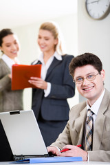 Confident entrepreneur