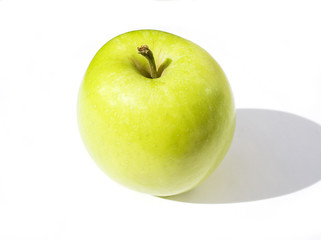 Apple with white background