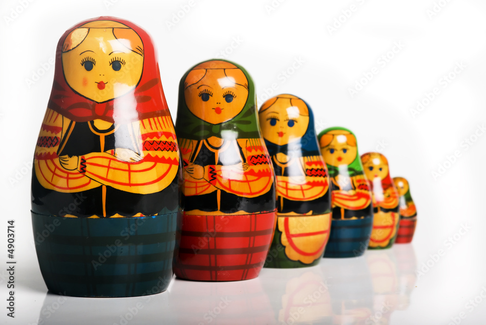 Wall mural Russian Dolls