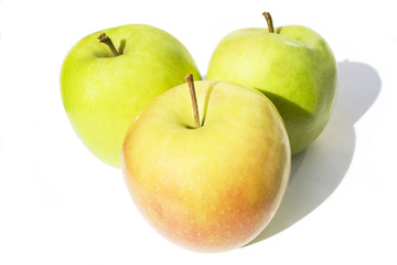 Apples with white background 3