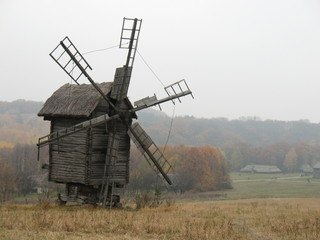 Naklejka na ściany i meble old windmill