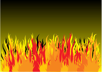 Put text on the fire background