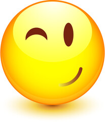 Fototapeta premium Smiley vectoriel, facilement modifiable !