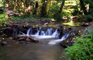 Waterfall in autumn