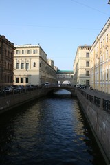Fototapeta na wymiar Most w Sankt Petersburgu, Rosja