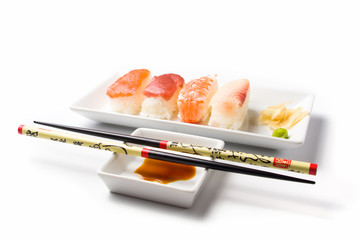 sushi serie nigiri-sushi mahlzeit 3