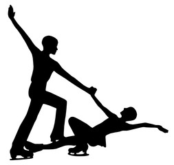 woman and man figure skaters 02