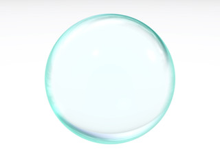 blue transparent ball