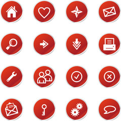 red sticker web icons
