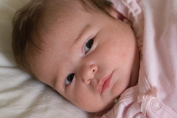 Serious baby girl