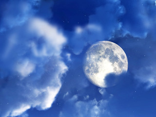 Fototapeta premium Moon Night Sky 7