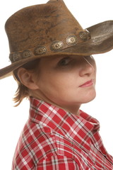 Portrait of a girl Cowboy
