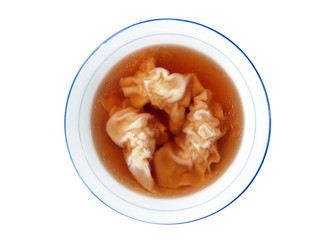 Wontons Dumplings Soup Asian Food