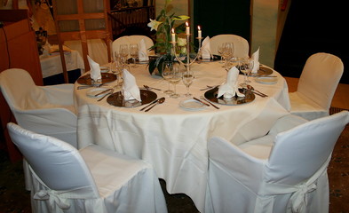 gedeckter tisch