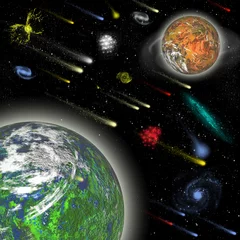 Cercles muraux Cosmos Planètes et comètes