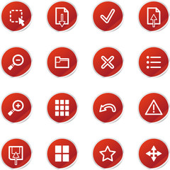 red sticker viewer icons