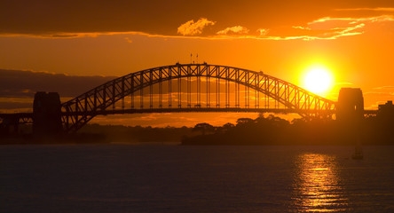 Sydney Harbour Bridge Sunset