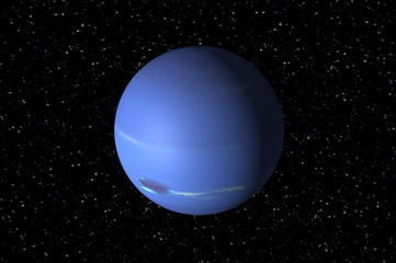 3d render of neptune © Byron Moore
