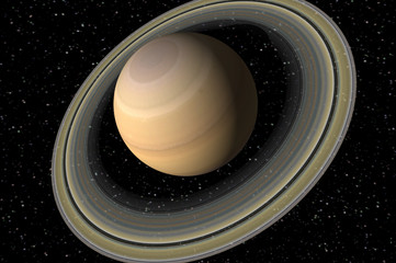 3d render of saturn © Byron Moore
