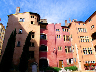 Façades colorées, Lyon, France