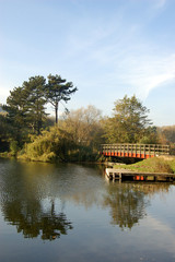 Obraz premium Lakeside scene, Mere, Scarborough