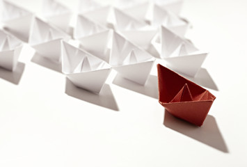 Fototapeta premium team leader ship