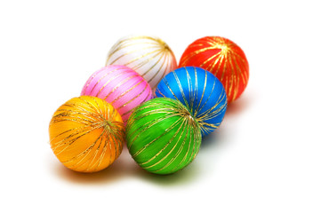 Christmas decoration isolated on the white background