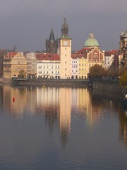 Fototapeta na wymiar Prague, at the Charles bridge