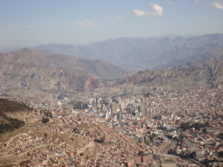 Obraz premium La Paz, capitale bolivienne.