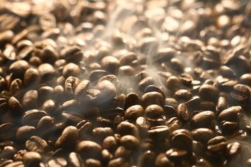 Grains of coffee