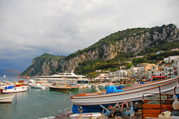 Fototapeta na wymiar Isle of Capri przystani