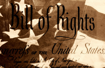 Grunge Background With Bill of Rights