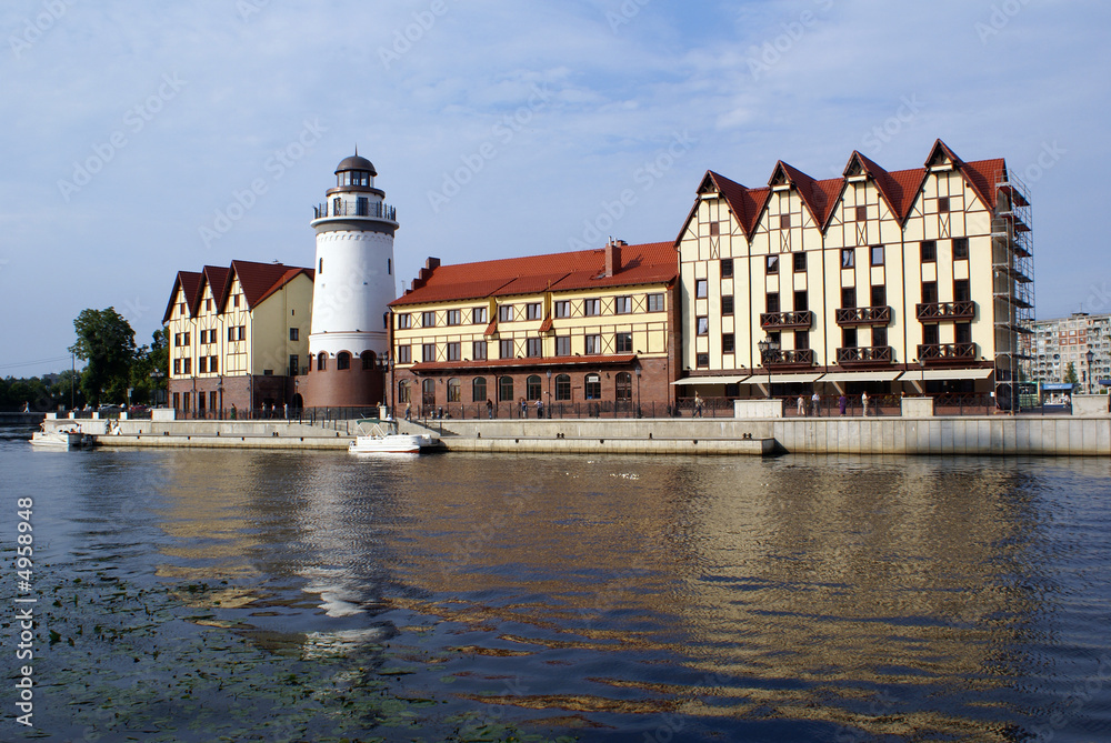 Wall mural On the river