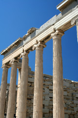 Acropolis, Parthenon temple detail, Athens