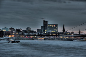 Düsseldorf at night