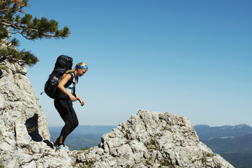 Girl in hike