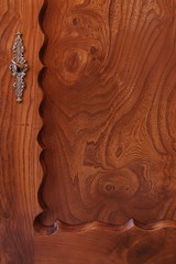 wooden door background with antique lock