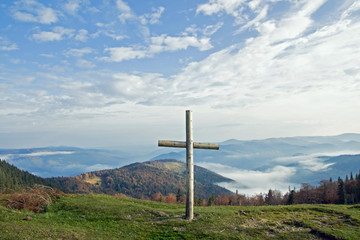Cross on mountain © wildman