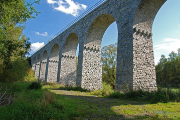 Old stone railway bridge