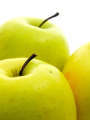apples on white