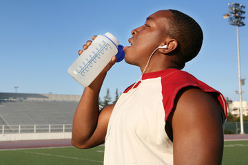 Athlete Drinking