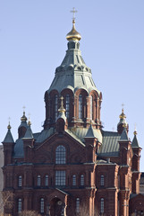 Fototapeta na wymiar église orthodoxe helsinki