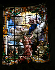 San Lorenzo Kathedrale Genua Kirchenfenster