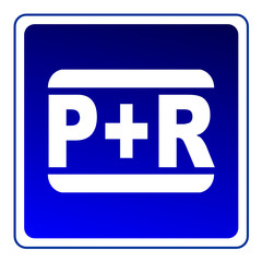 Obraz premium verkehrsschild park and ride 